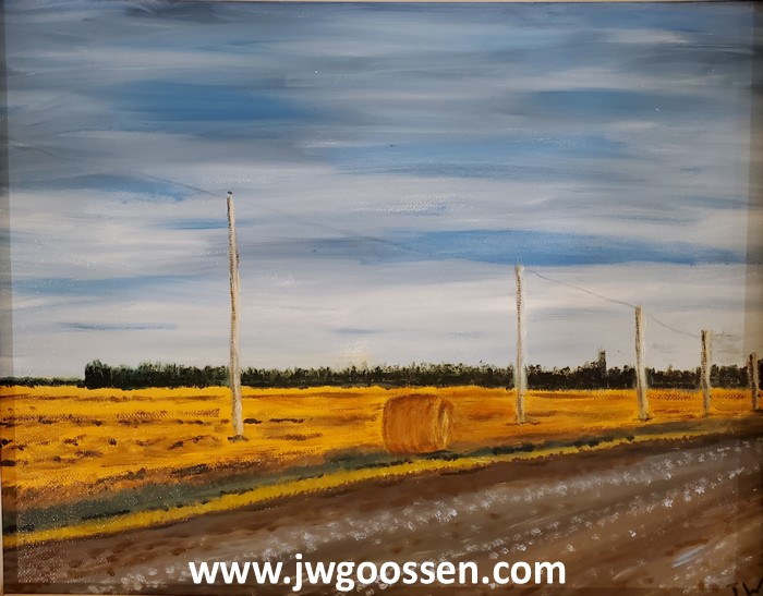 JW Goossen's The Long Road painting from his Seven Days in Altona Series...
