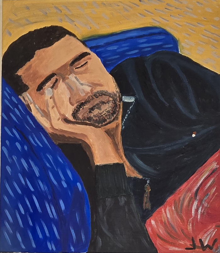 JW Goossen's Sleeper portrait painting from his Faces Series...